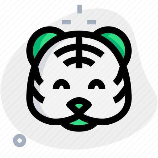Tiger, smiling, emoticons, animal icon - Download on Iconfinder