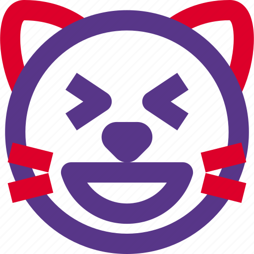 Cat, grinning, squinting, emoticons, animal icon - Download on Iconfinder