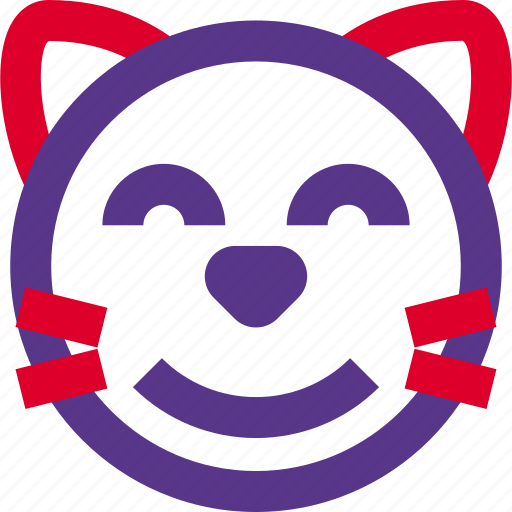 Cat, smiling, emoticons, animal icon - Download on Iconfinder