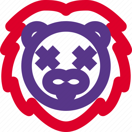 Lion, death, emoticons, animal icon - Download on Iconfinder