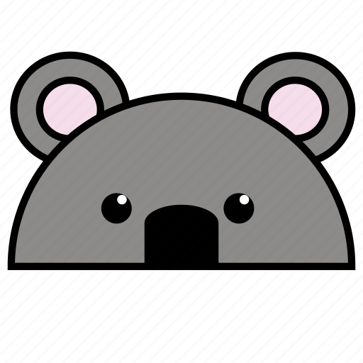 Anima, animal, binatang, ikon, koala, rounded, warna icon - Download on Iconfinder