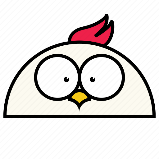 Animal, binatang, bird, chicken, ikon, rounded, warna icon - Download on Iconfinder