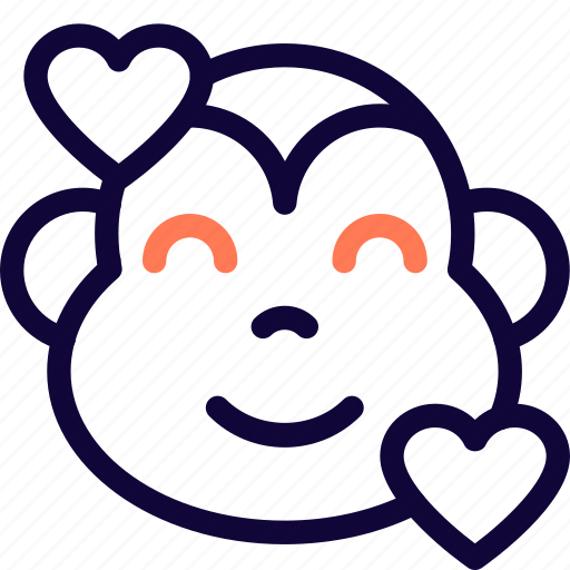 Monkey, smiling, emoticon, animal, happy icon - Download on Iconfinder