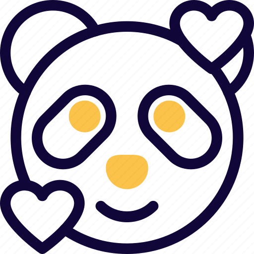 Panda, smiling, happy, animal, emoticon icon - Download on Iconfinder