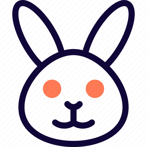 Rabbit, face, animal, emoticon icon - Download on Iconfinder