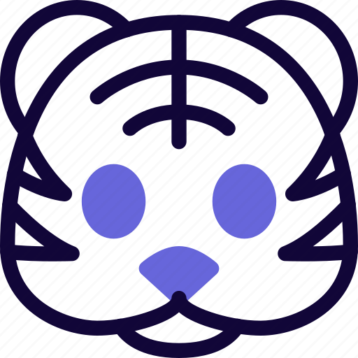 Tiger, expression, animal, emoticon icon - Download on Iconfinder