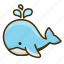 animal, water, whale 
