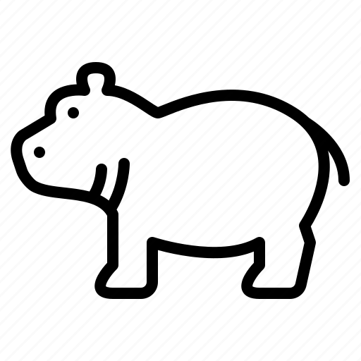 Animal, hippopotamus, life, wild, zoo icon - Download on Iconfinder