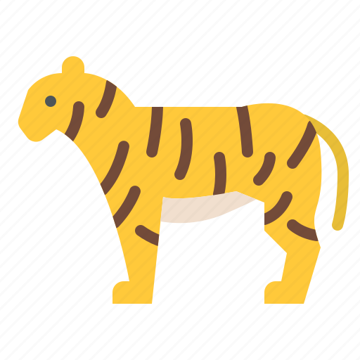 Animal, life, tiger, wild, zoo icon - Download on Iconfinder