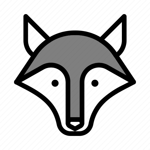 Animal, carnivore, cartoon, fauna, fox, wolf, zoo icon - Download on Iconfinder