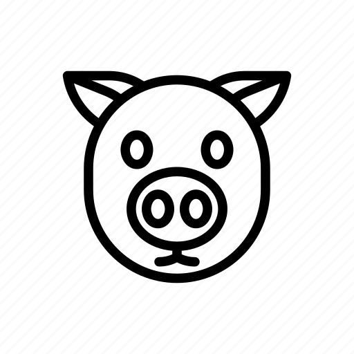 Cartoon, animal, pig, modern icon - Download on Iconfinder