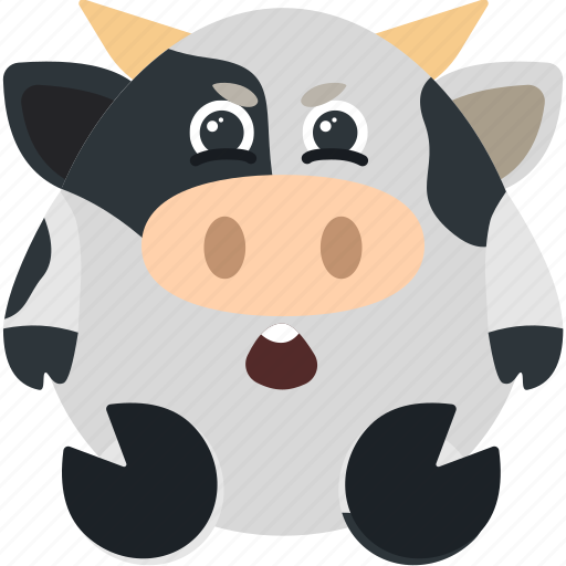 Animal, cow, disbelief, emoji, emoticon, emotion icon - Download on Iconfinder