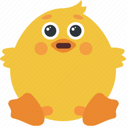 Animal, chick, embarassed, emoji, emoticon, emotion icon - Download on Iconfinder