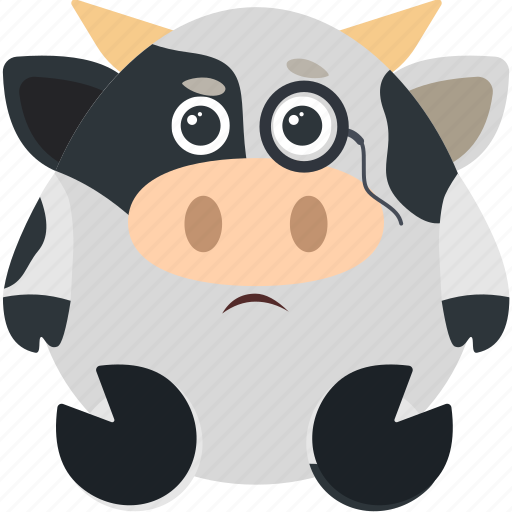 Animal, cow, emoji, emoticon, emotion, inspector icon - Download on Iconfinder