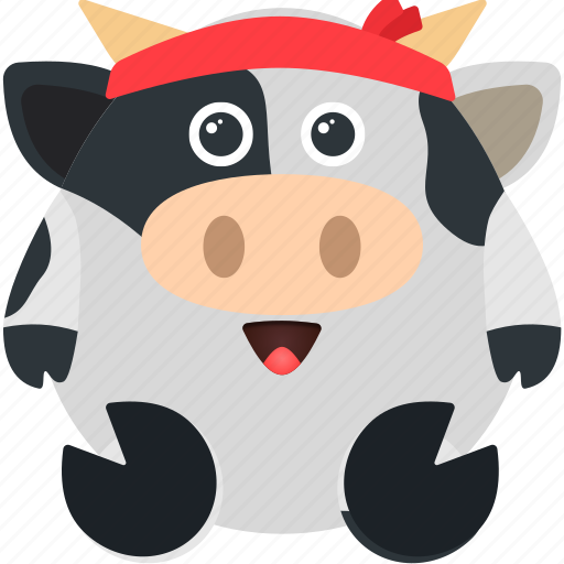 Animal, cow, emoji, emoticon, emotion, ninja icon - Download on Iconfinder