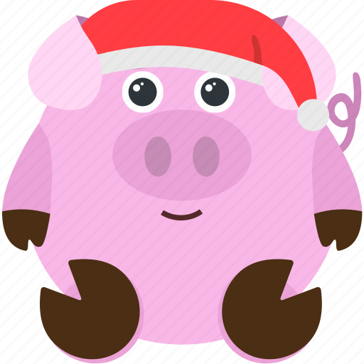 Animal, emoji, emoticon, emotion, hat, pig icon - Download on Iconfinder