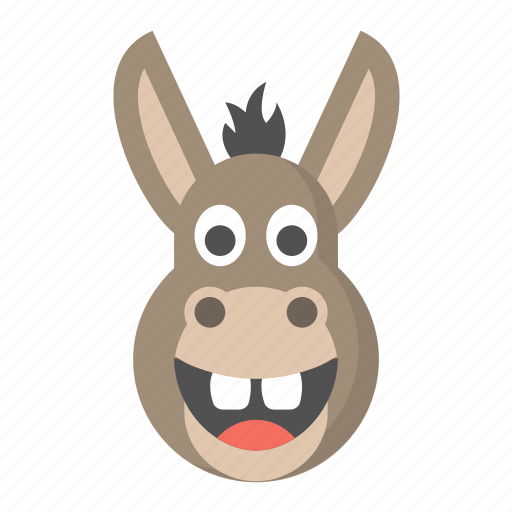 Donkey, animal, ass, democrat, emoji, jackass icon - Download on Iconfinder