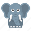 elephant, animal, republican, safari, zoo 