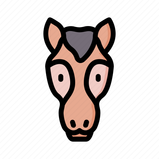 Horse, animal, face, avatar, nature icon - Download on Iconfinder
