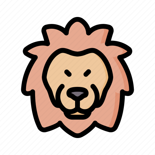 Lion, animal, face, avatar, nature icon - Download on Iconfinder