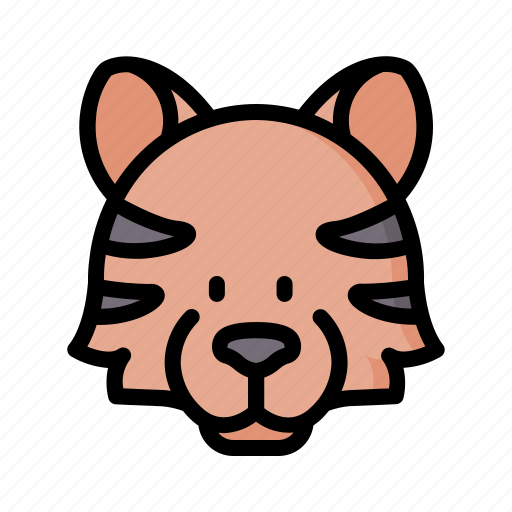 Tiger, animal, face, avatar, nature icon - Download on Iconfinder