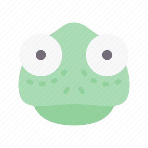 Chameleon, animal, face, avatar, nature icon - Download on Iconfinder