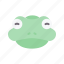 frog, animal, face, avatar, nature 