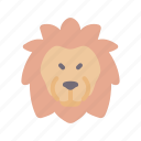 lion, animal, face, avatar, nature