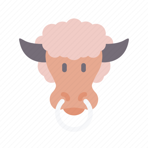 Yak, animal, face, avatar, nature icon - Download on Iconfinder
