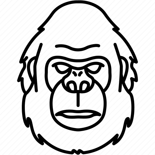 Gorilla, face icon - Download on Iconfinder on Iconfinder