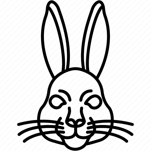 Rabbit, face icon - Download on Iconfinder on Iconfinder