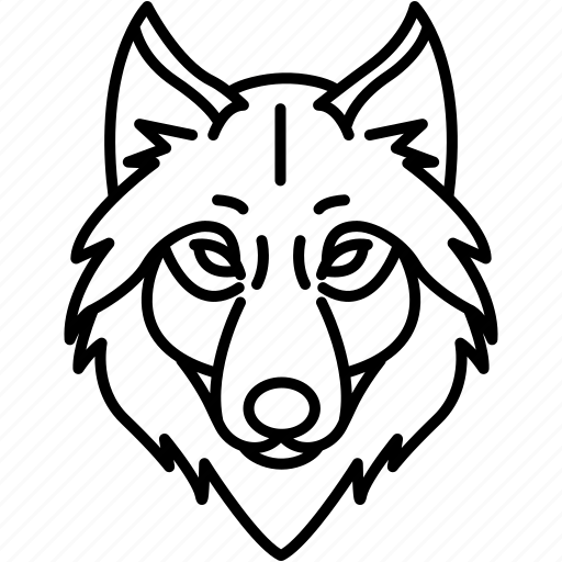 Wolf, face icon - Download on Iconfinder on Iconfinder