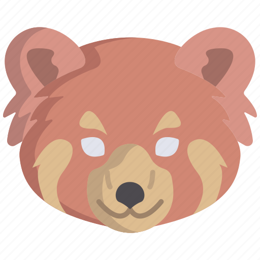 Red, panda icon - Download on Iconfinder on Iconfinder