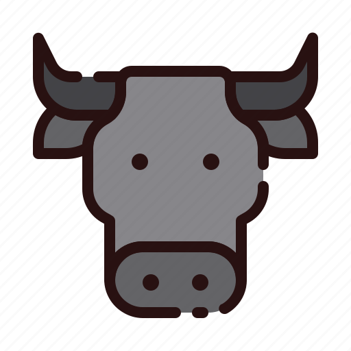 Animal, buffalo, cape, cartoon, fauna, herbivore, zoo icon - Download on Iconfinder