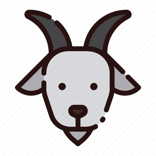Animal, cartoon, farm, fauna, goat, herbivore, zoo icon - Download on Iconfinder