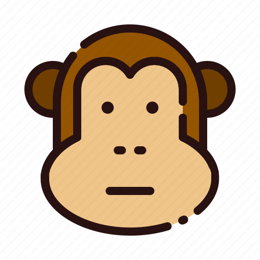 Animal, ape, cartoon, fauna, herbivore, monkey, zoo icon - Download on Iconfinder