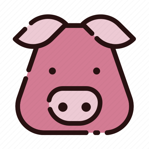 Animal, cartoon, fauna, herbivore, pig, pork, zoo icon - Download on Iconfinder