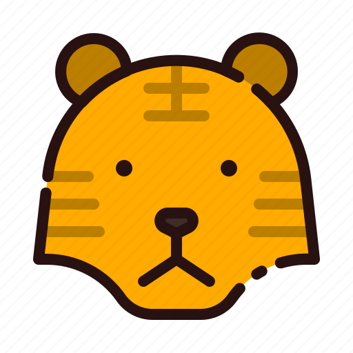 Animal, carnivore, cartoon, fauna, tiger, wild, zoo icon - Download on Iconfinder