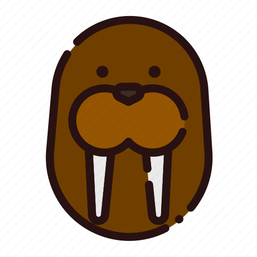 Animal, carnivore, cartoon, fauna, seal, walrus, zoo icon - Download on Iconfinder