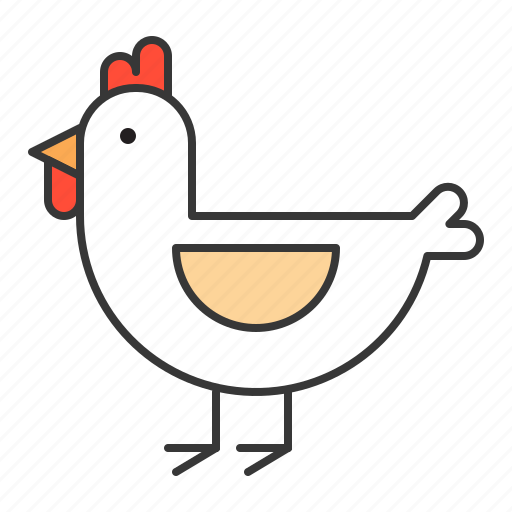 Animal, chicken, rooster, wildlife, zoo icon - Download on Iconfinder