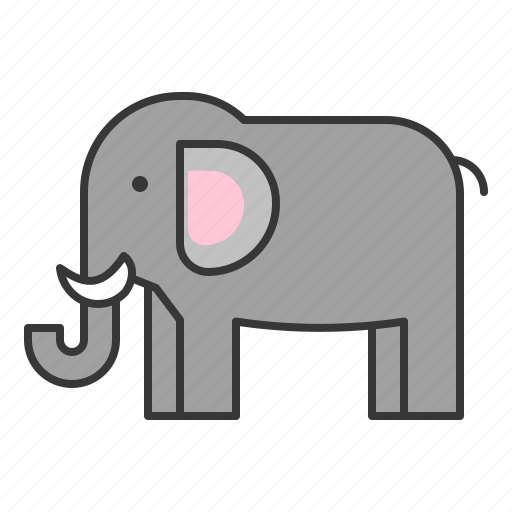 Animal, elephant, mammal, wildlife, zoo icon - Download on Iconfinder