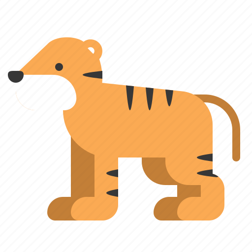 Animal, mammal, tiger, wildlife, zoo icon - Download on Iconfinder