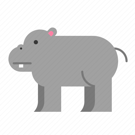 Animal, hippo, hippopotamus, mammal, wildlife, zoo icon - Download on Iconfinder