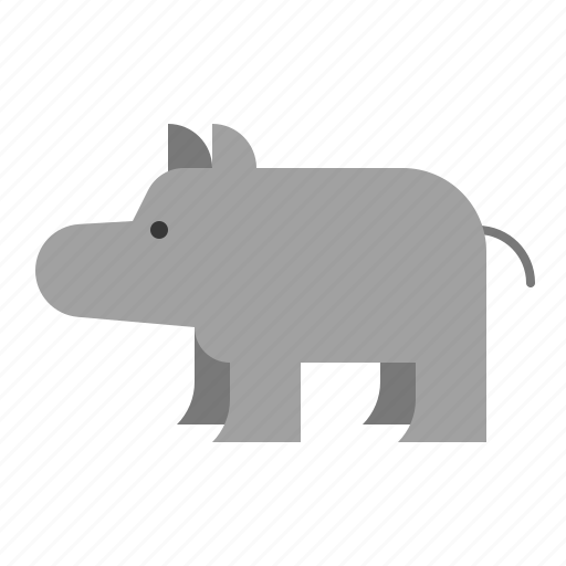 Animal, mammal, rhino, wildlife, zoo icon - Download on Iconfinder