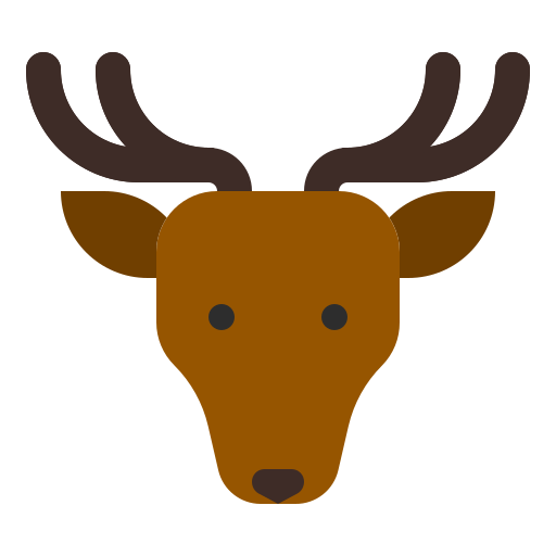 Animal, cartoon, deer, fauna, herbivore, roe, zoo icon - Free download