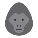 animal, cartoon, fauna, gorilla, herbivore, monkey, zoo