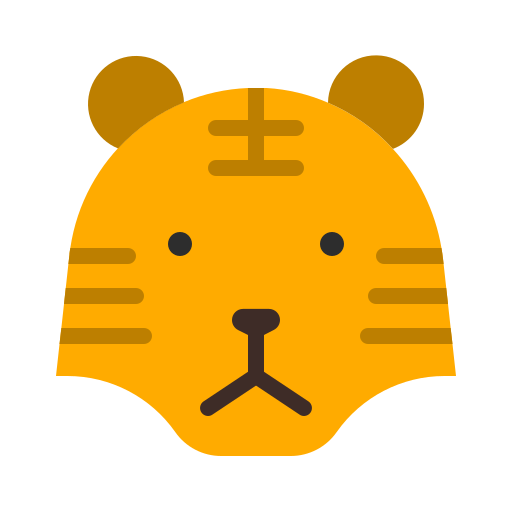Animal, carnivore, cartoon, fauna, tiger, wild, zoo icon - Free download