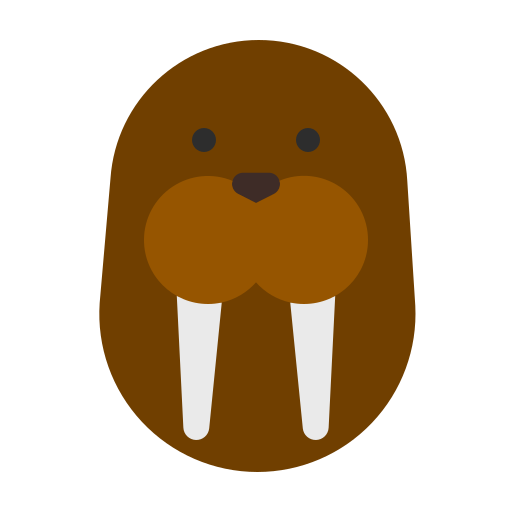 walrus face clip art