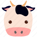 cow, farm, milk, barn, animal