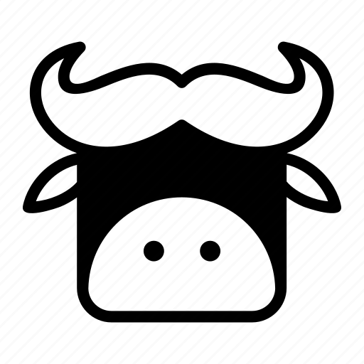 Animal, buffalo, cattle, farm, horn, livestock, mammal icon - Download on Iconfinder